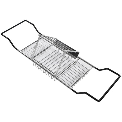 Metal Bathtub Rack Retractable Adjustable Removable Stand Bathroom Caddy Tray Rack for Hotels Bathrooms V1294-YM0523-3112220004511