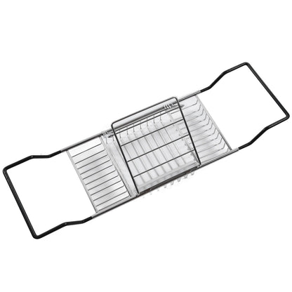 Metal Bathtub Rack Retractable Adjustable Removable Stand Bathroom Caddy Tray Rack for Hotels Bathrooms V1294-YM0523-3112220004511