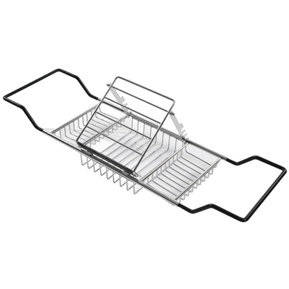 Metal Bathtub Rack Retractable Adjustable Removable Stand Bathroom Caddy Tray Rack for Hotels Bathrooms V1294-YM0523-3112220004511