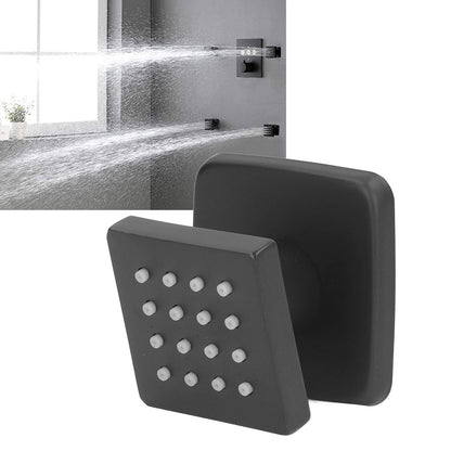 Body Spray Jets Quadrate 360 degrees Adjustable Massage Spa Side Sprayer 16 Orifices Wall Mounted Sprayer V1294-YM0523-3112220004611