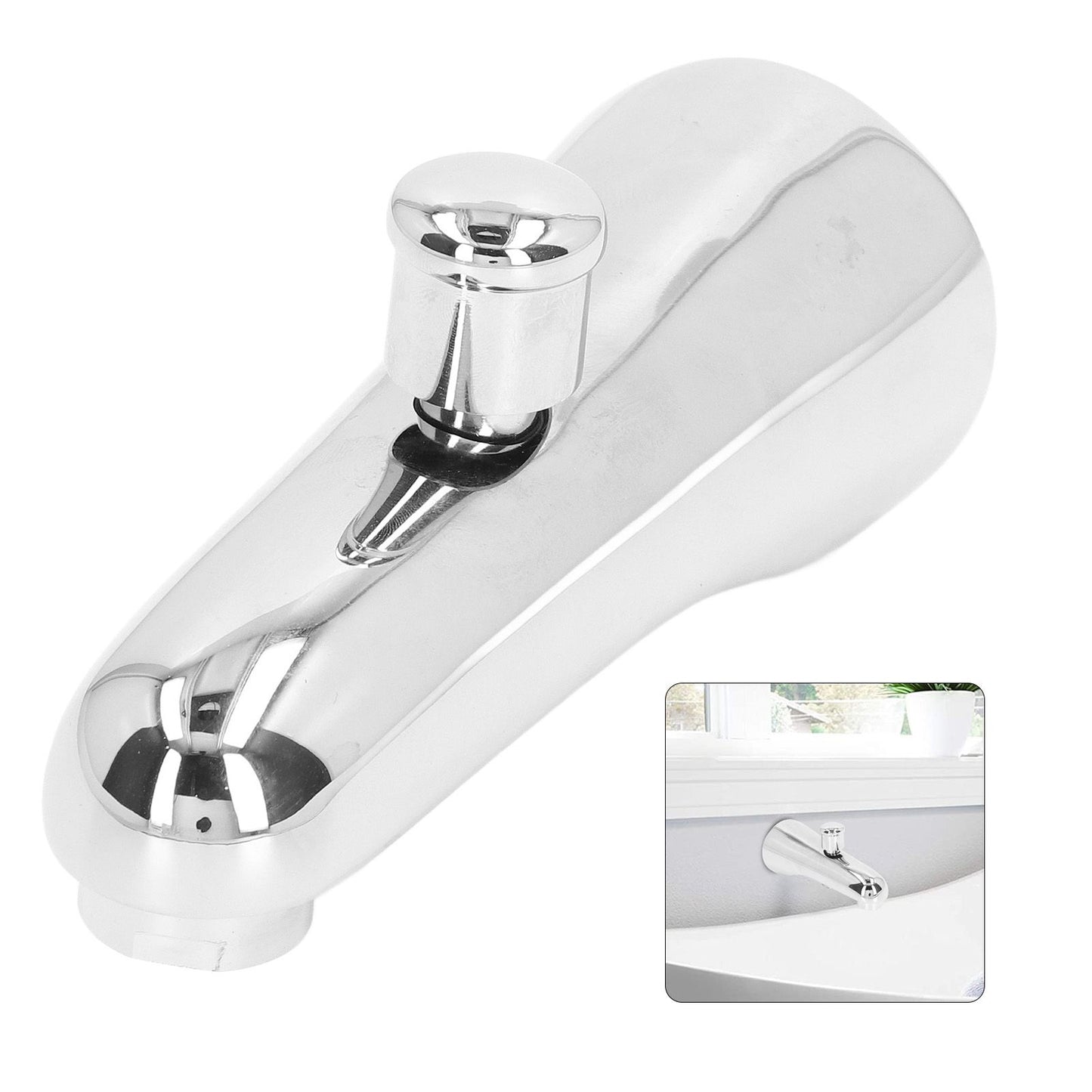 G1/2 Tub Spout Semicircle Simple Concealed Bathtub Faucet with Diverter for Bathroom Bathtub V1294-YM0523-3112220005211
