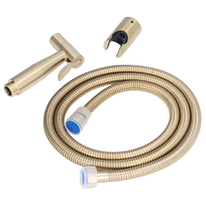 Bidet Sprayer Stainless Steel G1/2 Adjustable Water Pressure Portable Space Saving Easy Installation Handheld V1294-YM0523-3112220007412
