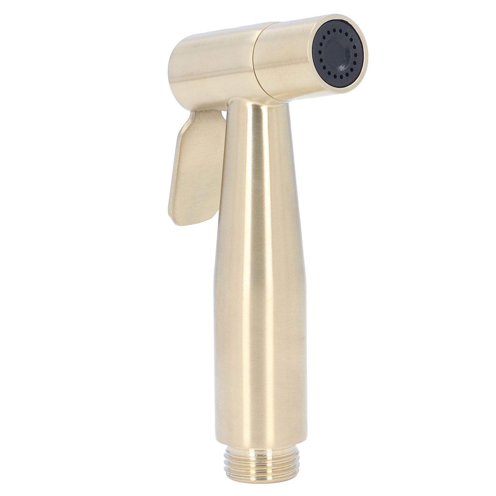 Bidet Sprayer Stainless Steel G1/2 Adjustable Water Pressure Portable Space Saving Easy Installation Handheld V1294-YM0523-3112220007412