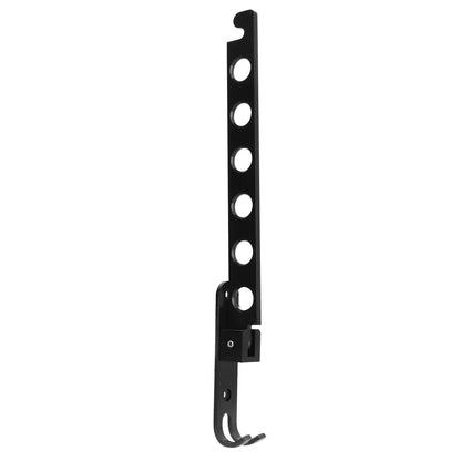 Folding Clothes Hanger Space Saving 90 degrees Collapsible Laundry Drying Rack with 6 Holes Black V1294-YM0523-3112220008311