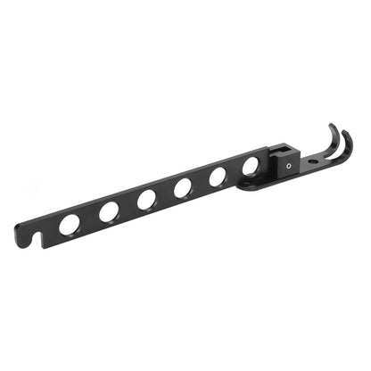 Folding Clothes Hanger Space Saving 90 degrees Collapsible Laundry Drying Rack with 6 Holes Black V1294-YM0523-3112220008311