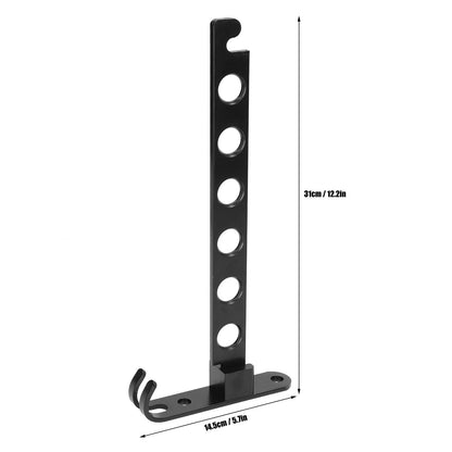 Folding Clothes Hanger Space Saving 90 degrees Collapsible Laundry Drying Rack with 6 Holes Black V1294-YM0523-3112220008311