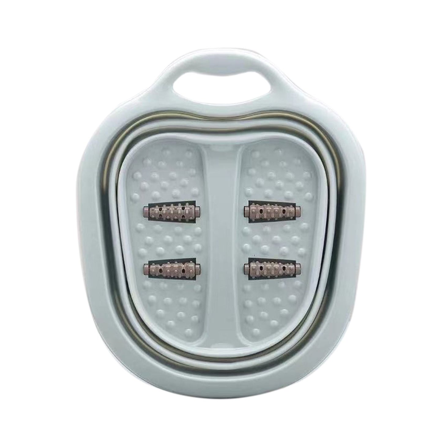 Foot Soaking Bath Basin Foldable Portable Roller Design SPA Massage Bucket for Relieving Feet Pain AchesGreen V1294-YM0523-3112220008613