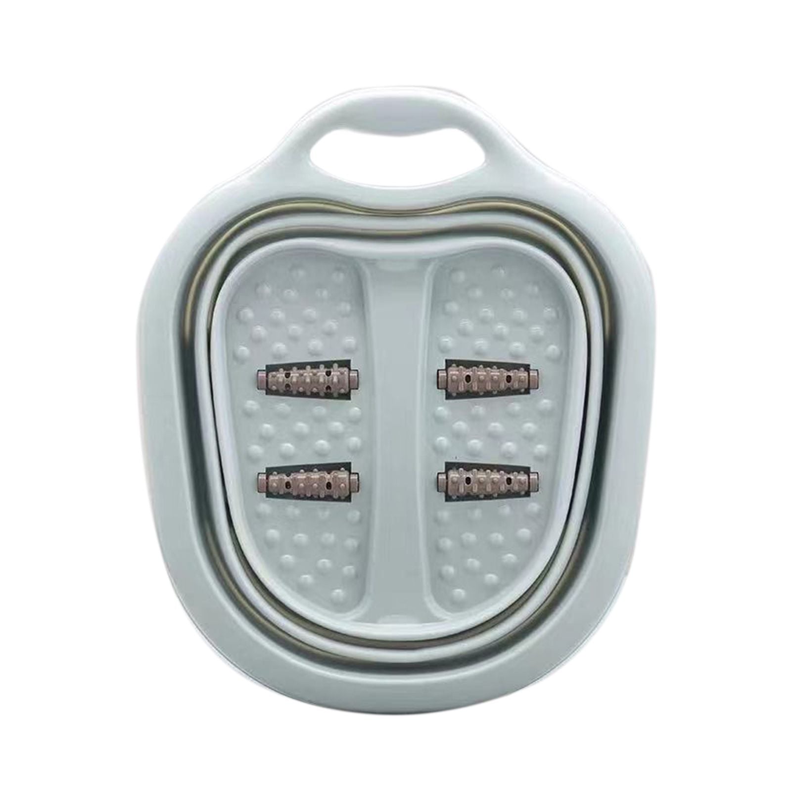 Foot Soaking Bath Basin Foldable Portable Roller Design SPA Massage Bucket for Relieving Feet Pain AchesGreen V1294-YM0523-3112220008613
