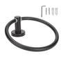 Towel Ring Space Aluminum Modern Round Hand Towel Holder Bath Hardware for Balcony HotelBlack V1294-YM0523-3112220009511