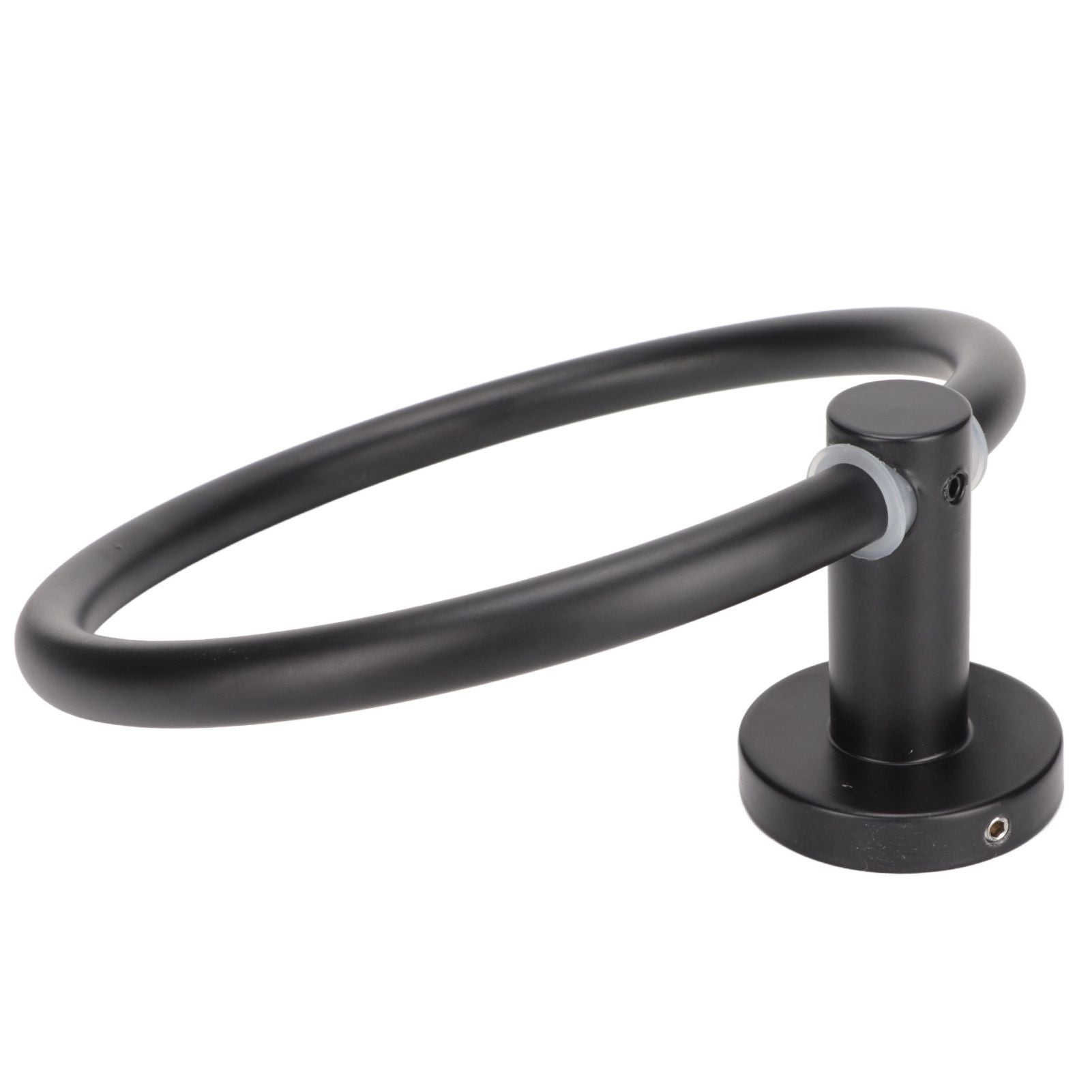 Towel Ring Space Aluminum Modern Round Hand Towel Holder Bath Hardware for Balcony HotelBlack V1294-YM0523-3112220009511