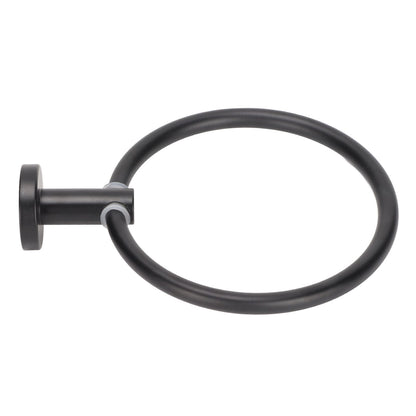 Towel Ring Space Aluminum Modern Round Hand Towel Holder Bath Hardware for Balcony HotelBlack V1294-YM0523-3112220009511