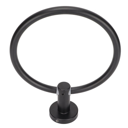 Towel Ring Space Aluminum Modern Round Hand Towel Holder Bath Hardware for Balcony HotelBlack V1294-YM0523-3112220009511