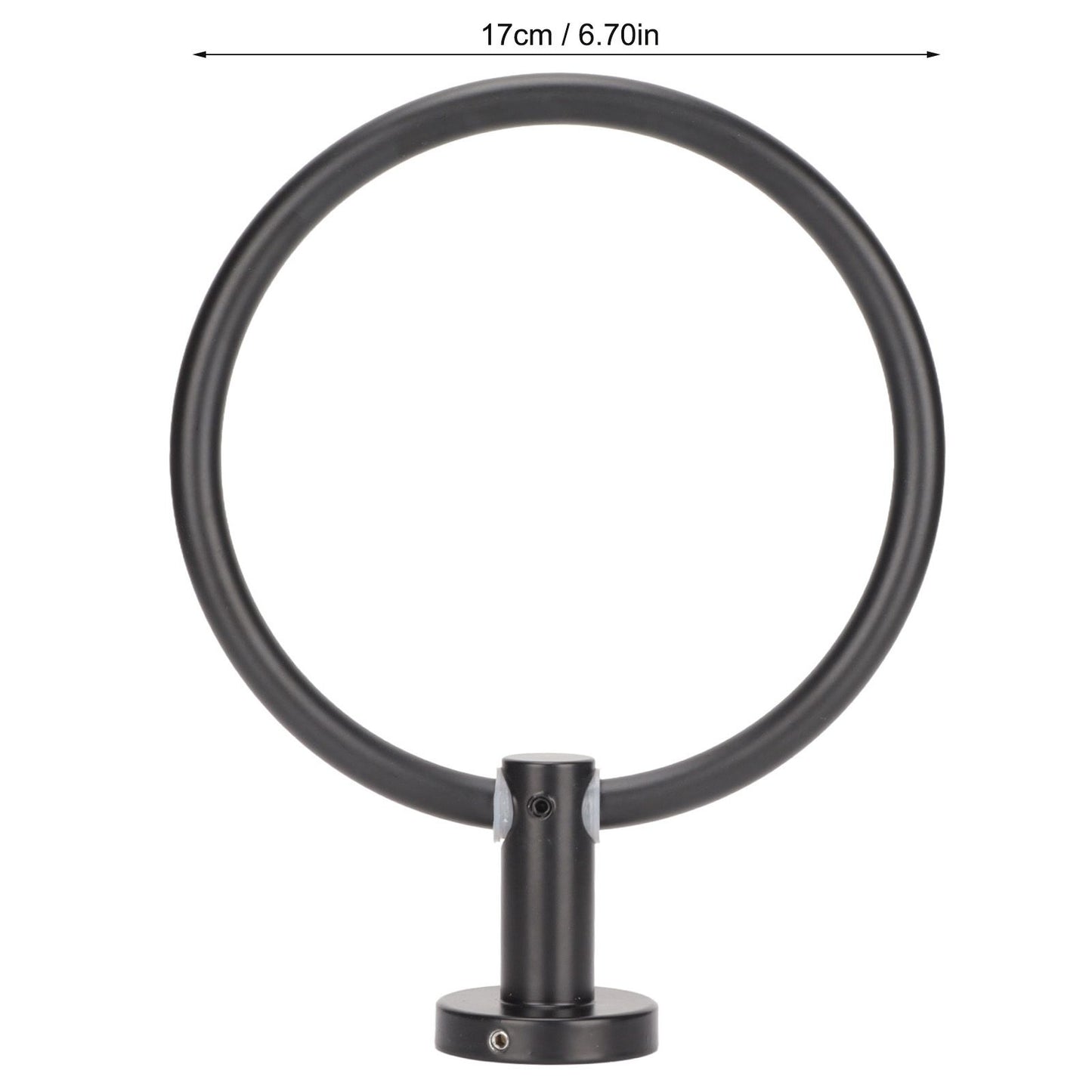 Towel Ring Space Aluminum Modern Round Hand Towel Holder Bath Hardware for Balcony HotelBlack V1294-YM0523-3112220009511