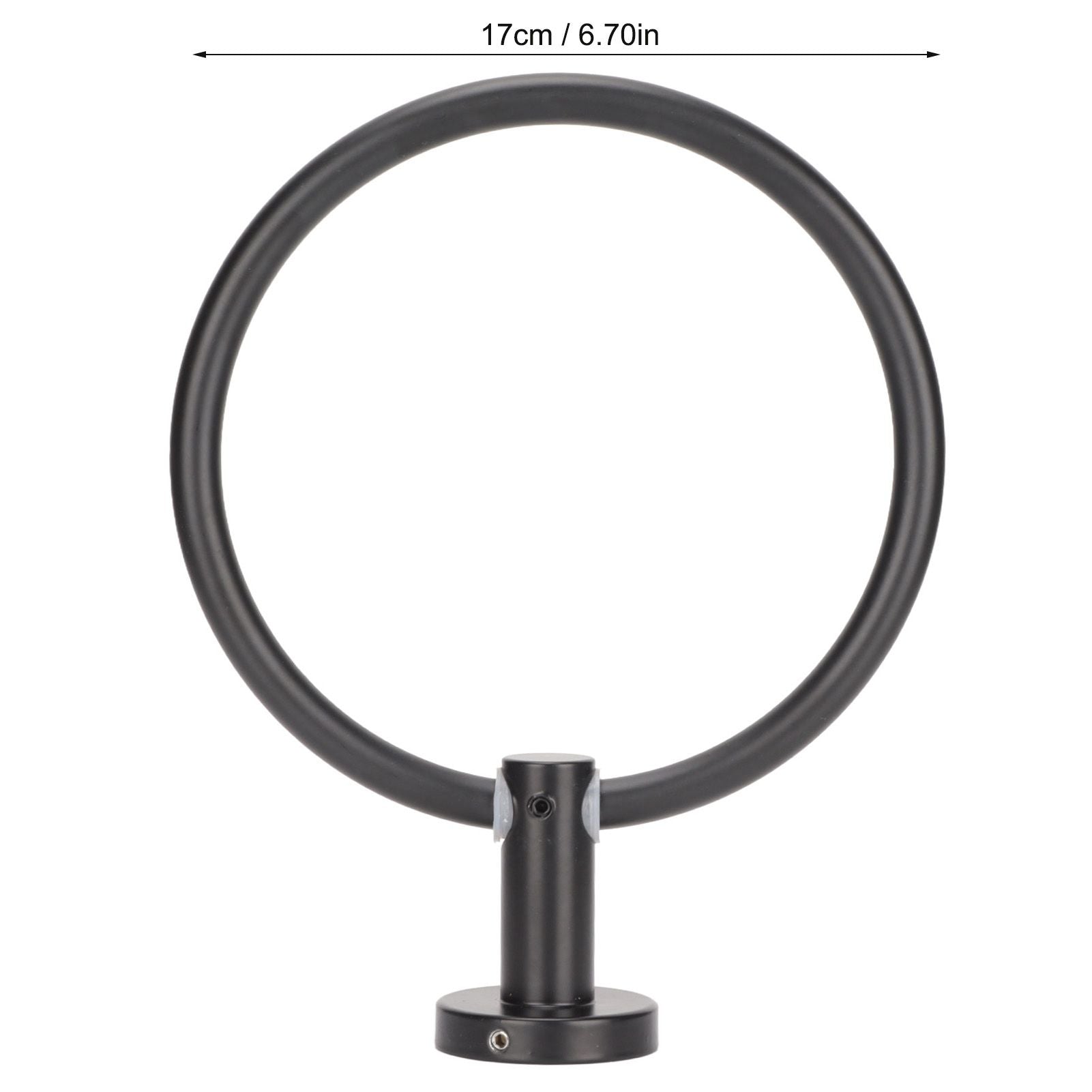 Towel Ring Space Aluminum Modern Round Hand Towel Holder Bath Hardware for Balcony HotelBlack V1294-YM0523-3112220009511