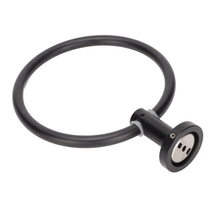 Towel Ring Space Aluminum Modern Round Hand Towel Holder Bath Hardware for Balcony HotelBlack V1294-YM0523-3112220009511