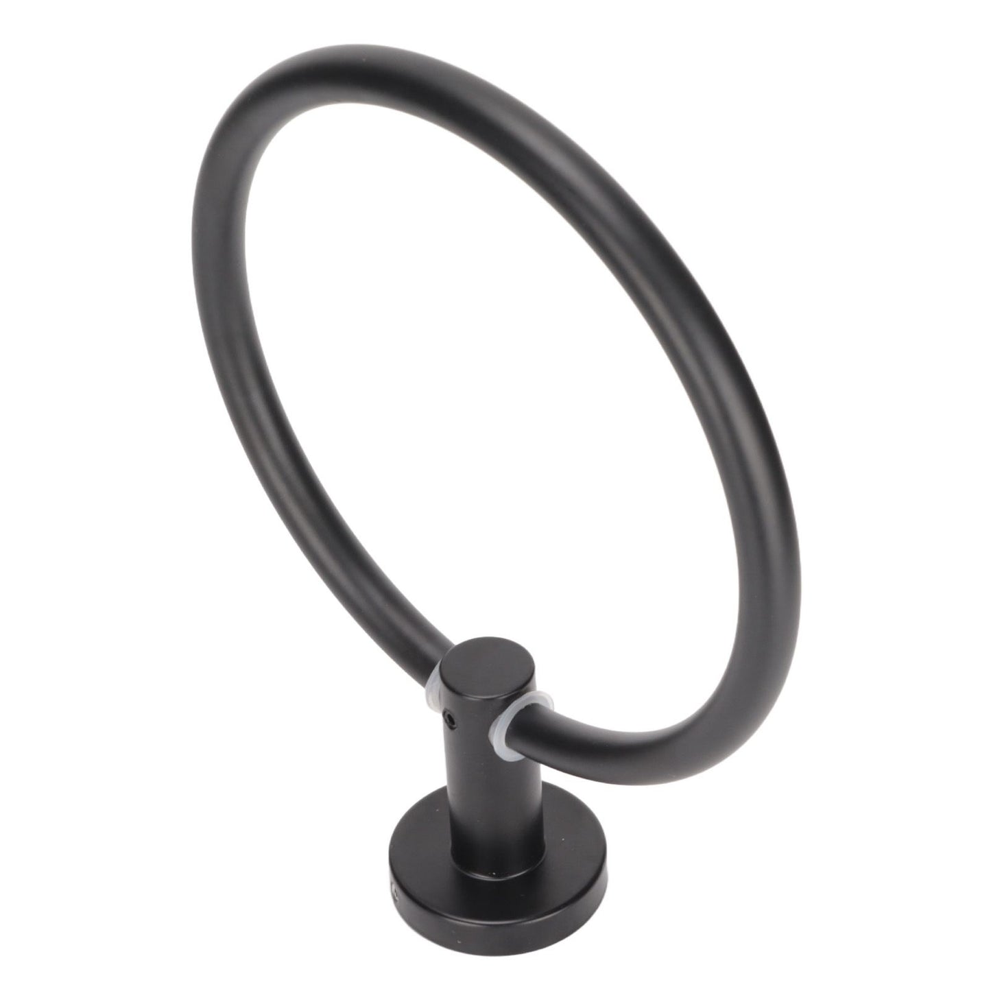 Towel Ring Space Aluminum Modern Round Hand Towel Holder Bath Hardware for Balcony HotelBlack V1294-YM0523-3112220009511