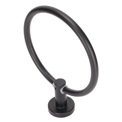 Towel Ring Space Aluminum Modern Round Hand Towel Holder Bath Hardware for Balcony HotelBlack V1294-YM0523-3112220009511