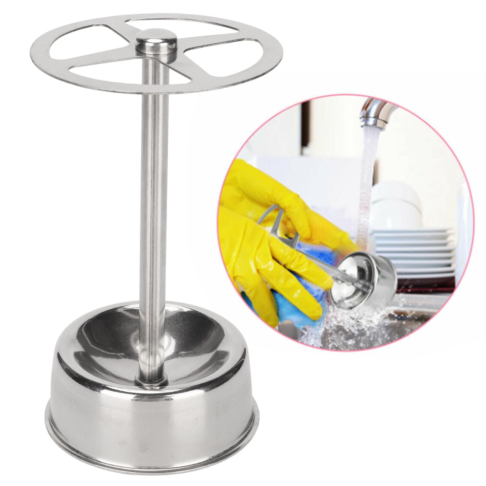 Stainless Steel Toothbrush Holder Organizer Toothpaste Stand Bathroom Organizer Freestand for Makeup Tools V1294-YM0523-3112220010011