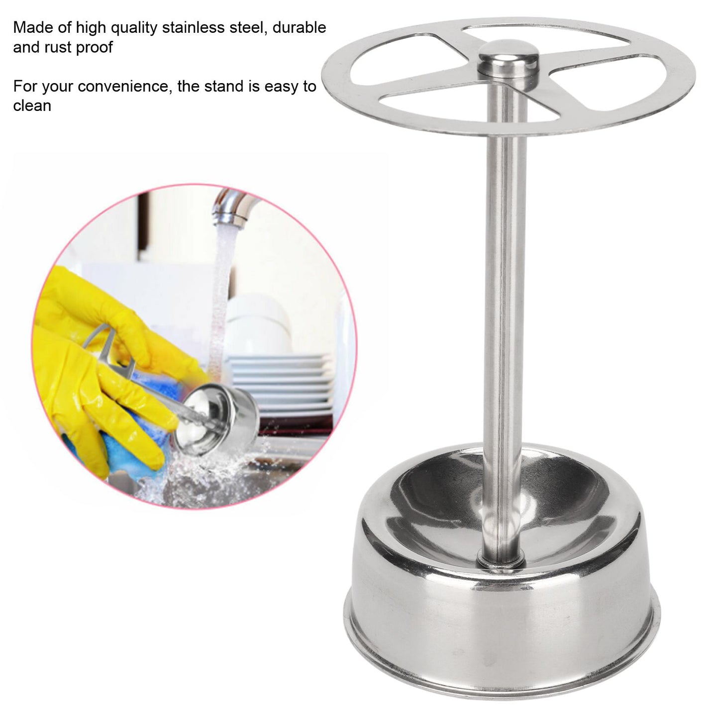 Stainless Steel Toothbrush Holder Organizer Toothpaste Stand Bathroom Organizer Freestand for Makeup Tools V1294-YM0523-3112220010011
