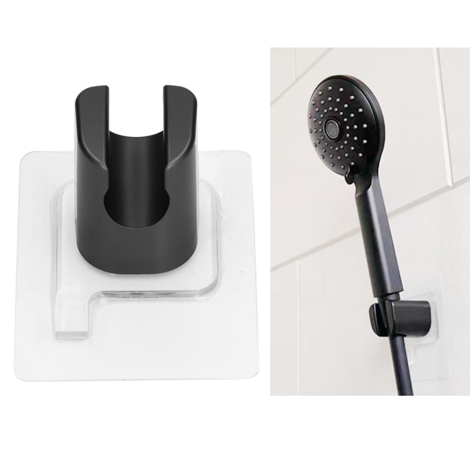 Shower Head Holder Bracket Strong Adhesive Waterproof Punch Free ABS for Bathroom V1294-YM0523-3112220010411