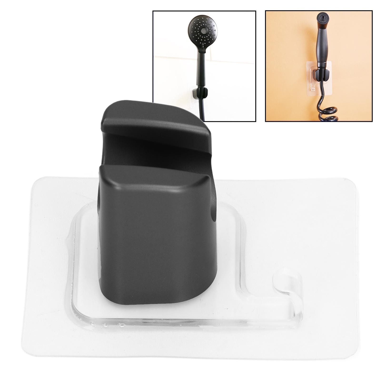 Shower Head Holder Bracket Strong Adhesive Waterproof Punch Free ABS for Bathroom V1294-YM0523-3112220010411