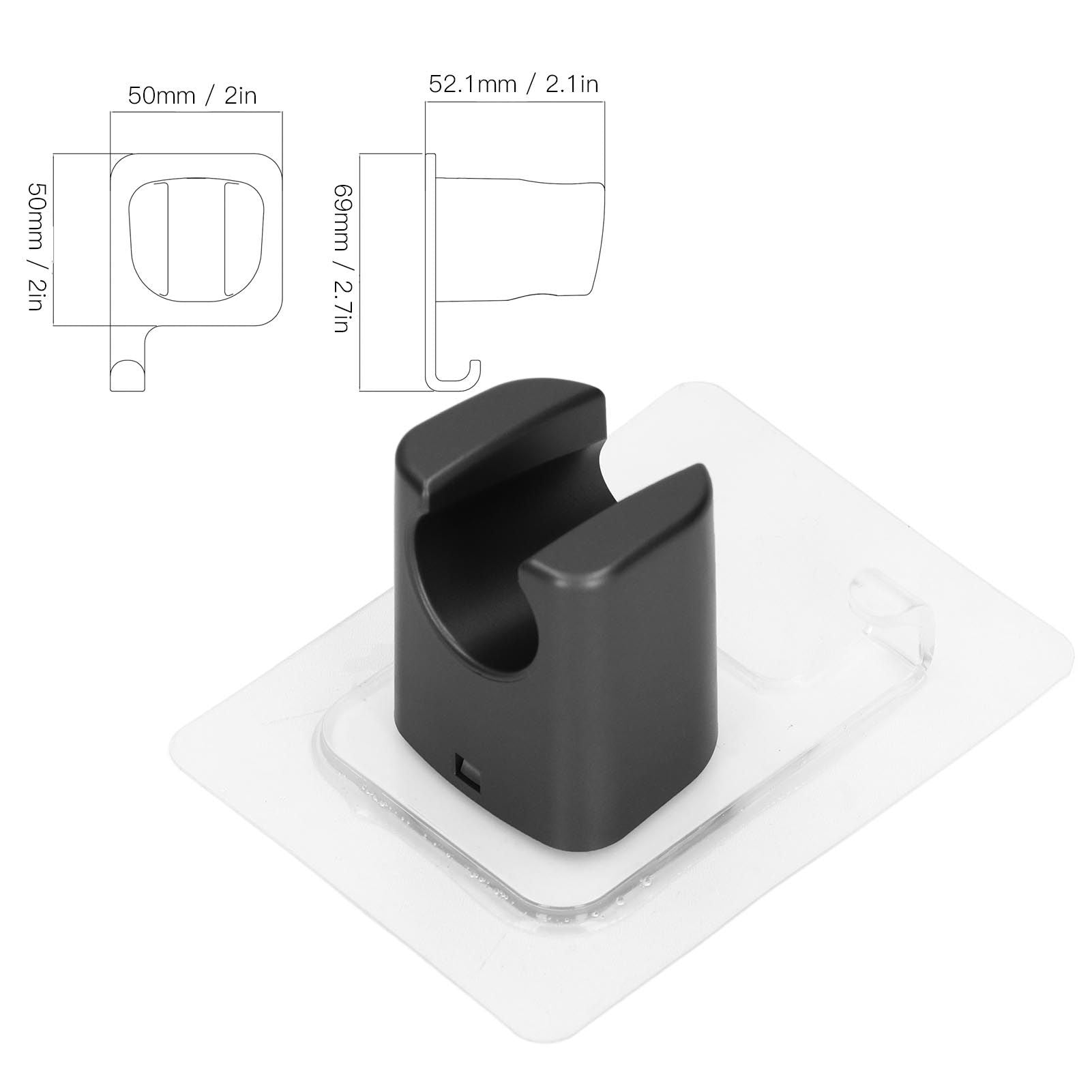 Shower Head Holder Bracket Strong Adhesive Waterproof Punch Free ABS for Bathroom V1294-YM0523-3112220010411