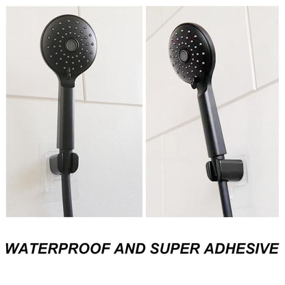 Shower Head Holder Bracket Strong Adhesive Waterproof Punch Free ABS for Bathroom V1294-YM0523-3112220010411