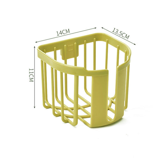 Toilet Paper Holder Wall Mounted Toilet Paper Basket Heavy Duty Bathroom Storage Rack for HouseholdYellow V1294-YM0523-3112220011012
