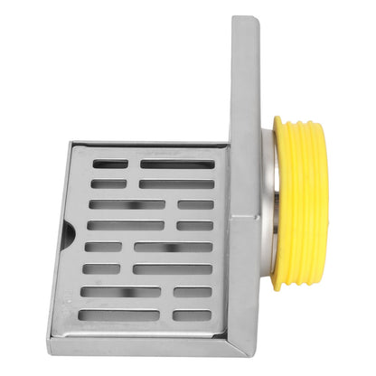 Corner Floor Drain L Shaped Surfaces Drawing Process Corrosion Resistant Anti Rust Side Floor Drain for 2.3in V1294-YM0523-3112220012411
