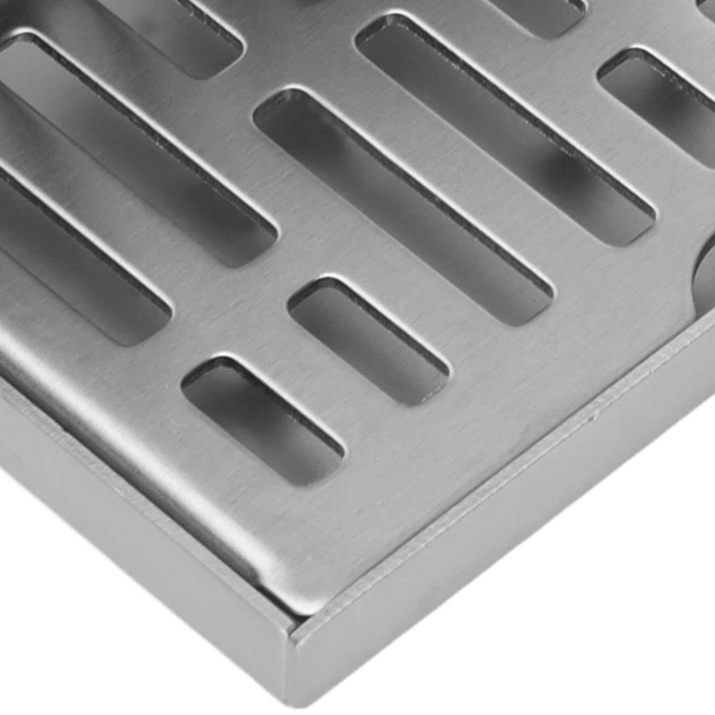 Corner Floor Drain L Shaped Surfaces Drawing Process Corrosion Resistant Anti Rust Side Floor Drain for 2.3in V1294-YM0523-3112220012411