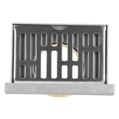 Corner Floor Drain L Shaped Surfaces Drawing Process Corrosion Resistant Anti Rust Side Floor Drain for 2.3in V1294-YM0523-3112220012411