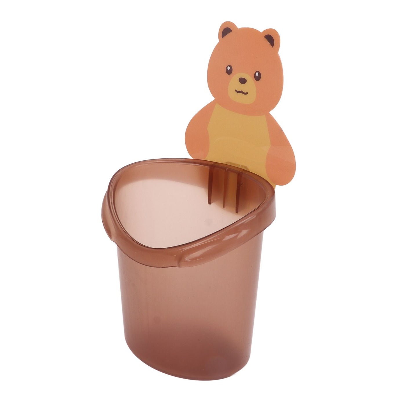 Bear Toothbrush Storage Cup Holder Wall Mounted Comb Storage Rack Bathroom Storage BoxCoffee Color V1294-YM0523-3112220012811