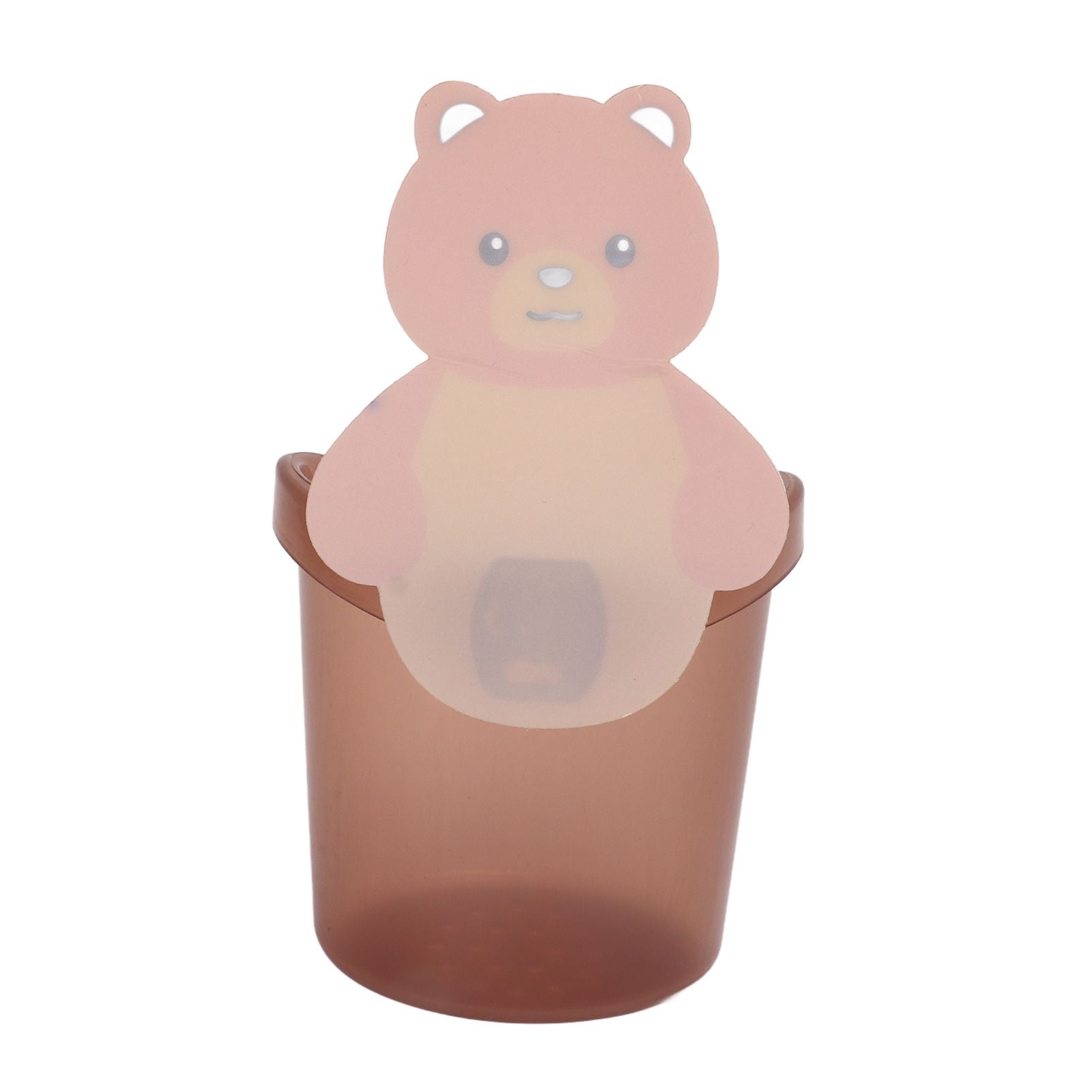 Bear Toothbrush Storage Cup Holder Wall Mounted Comb Storage Rack Bathroom Storage BoxCoffee Color V1294-YM0523-3112220012811