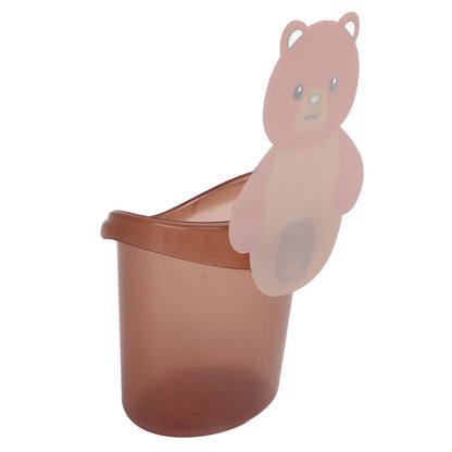 Bear Toothbrush Storage Cup Holder Wall Mounted Comb Storage Rack Bathroom Storage BoxCoffee Color V1294-YM0523-3112220012811