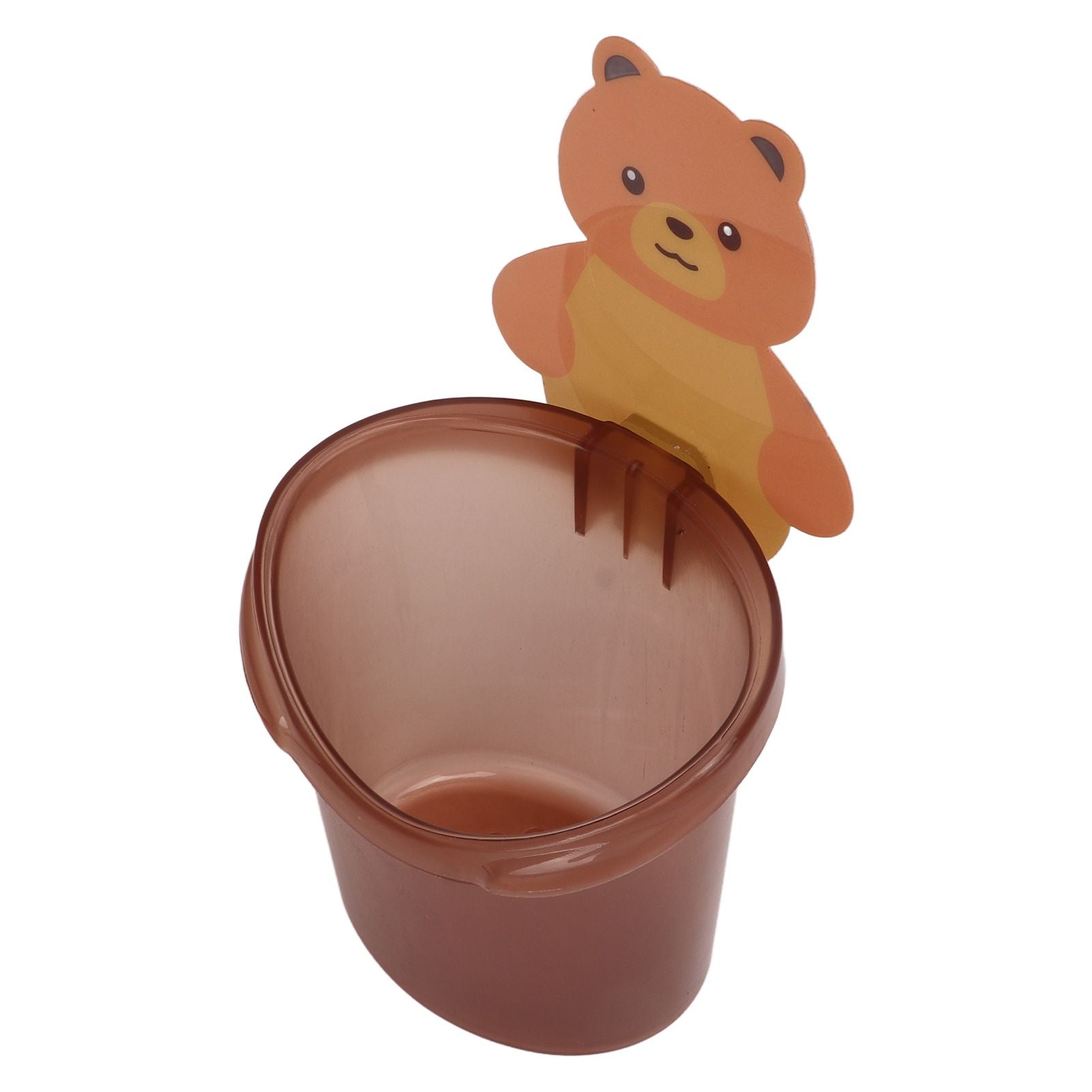 Bear Toothbrush Storage Cup Holder Wall Mounted Comb Storage Rack Bathroom Storage BoxCoffee Color V1294-YM0523-3112220012811
