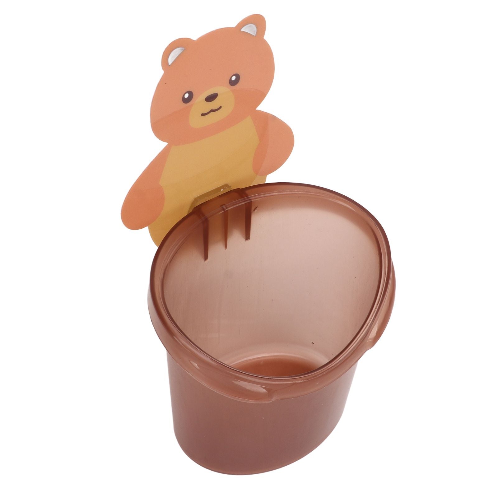Bear Toothbrush Storage Cup Holder Wall Mounted Comb Storage Rack Bathroom Storage BoxCoffee Color V1294-YM0523-3112220012811