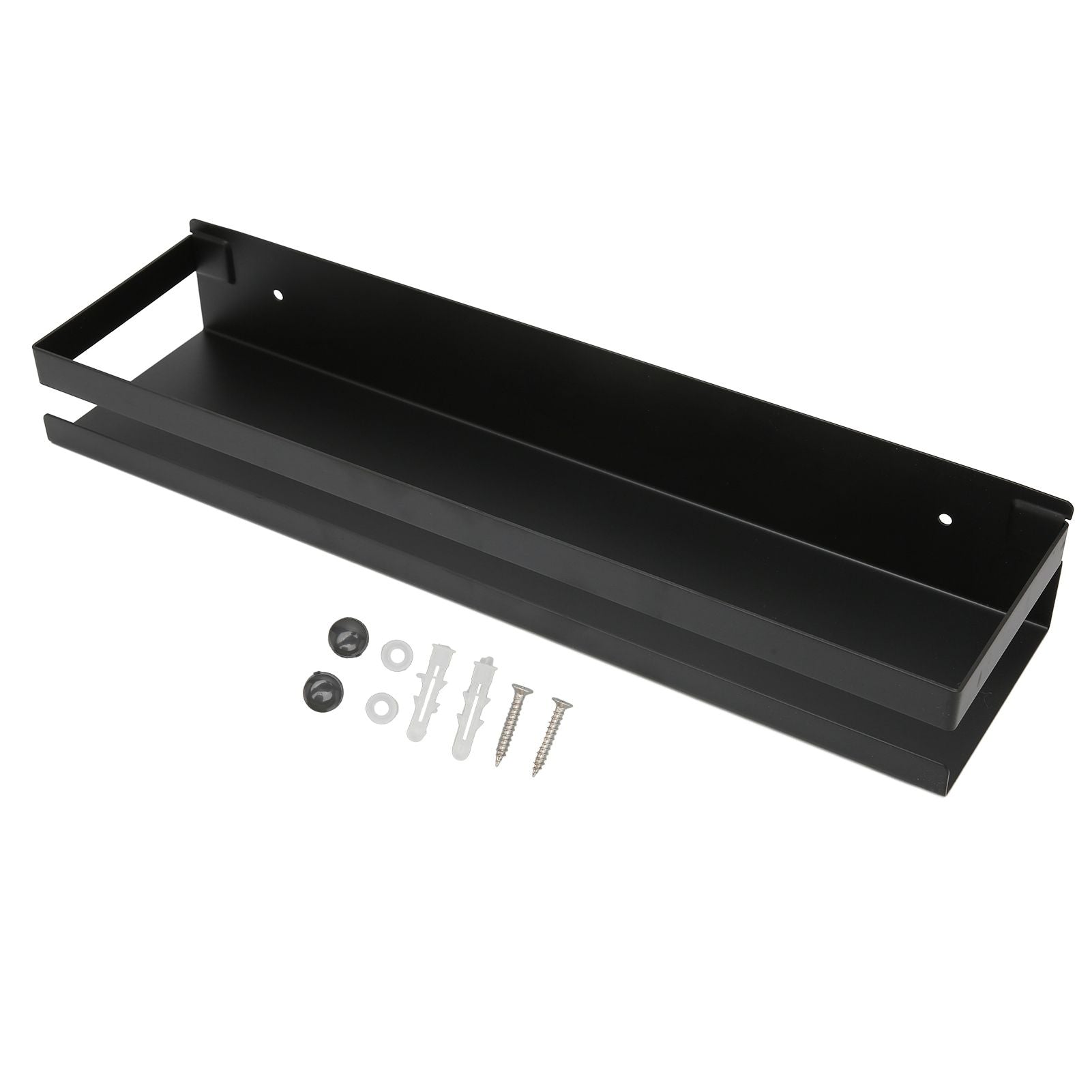 Bathroom Rack Black Large Storage Space Waterproof Strong Bearing Capacity Hotel Shelf Set 40x10x6cm V1294-YM0523-3112220013011