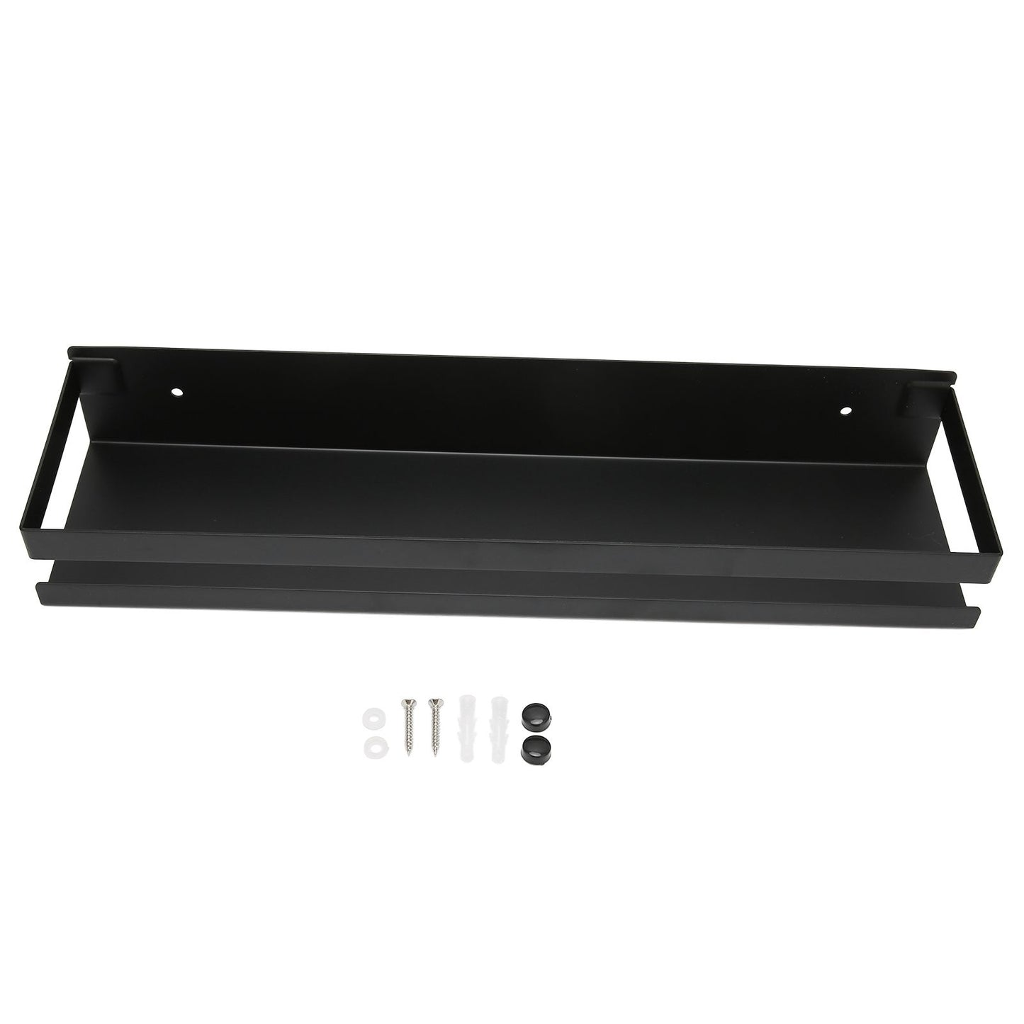 Bathroom Rack Black Large Storage Space Waterproof Strong Bearing Capacity Hotel Shelf Set 40x10x6cm V1294-YM0523-3112220013011