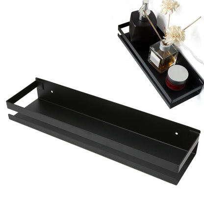 Bathroom Rack Black Large Storage Space Waterproof Strong Bearing Capacity Hotel Shelf Set 40x10x6cm V1294-YM0523-3112220013011