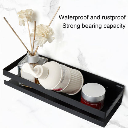 Bathroom Rack Black Large Storage Space Waterproof Strong Bearing Capacity Hotel Shelf Set 40x10x6cm V1294-YM0523-3112220013011