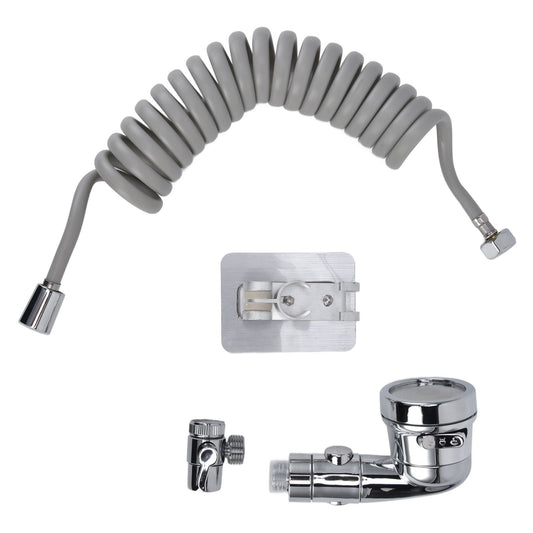 Sink Shower Sprayer Stretchy Hose Adjustable Mode Faucet Sprayer Attachment for Shampooing Pet Bathing V1294-YM0523-3112220013611