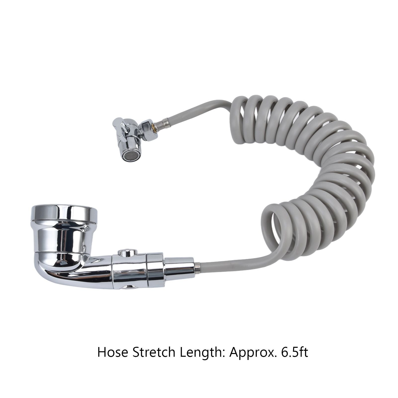 Sink Shower Sprayer Stretchy Hose Adjustable Mode Faucet Sprayer Attachment for Shampooing Pet Bathing V1294-YM0523-3112220013611