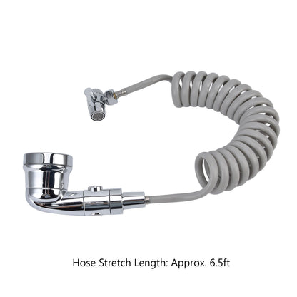 Sink Shower Sprayer Stretchy Hose Adjustable Mode Faucet Sprayer Attachment for Shampooing Pet Bathing V1294-YM0523-3112220013611