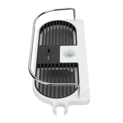 Shower Caddy Punching Free Installation Maximum Load 15kg Height Adjustable Hollow Design Bathroom Storage V1294-YM0523-3112220013911