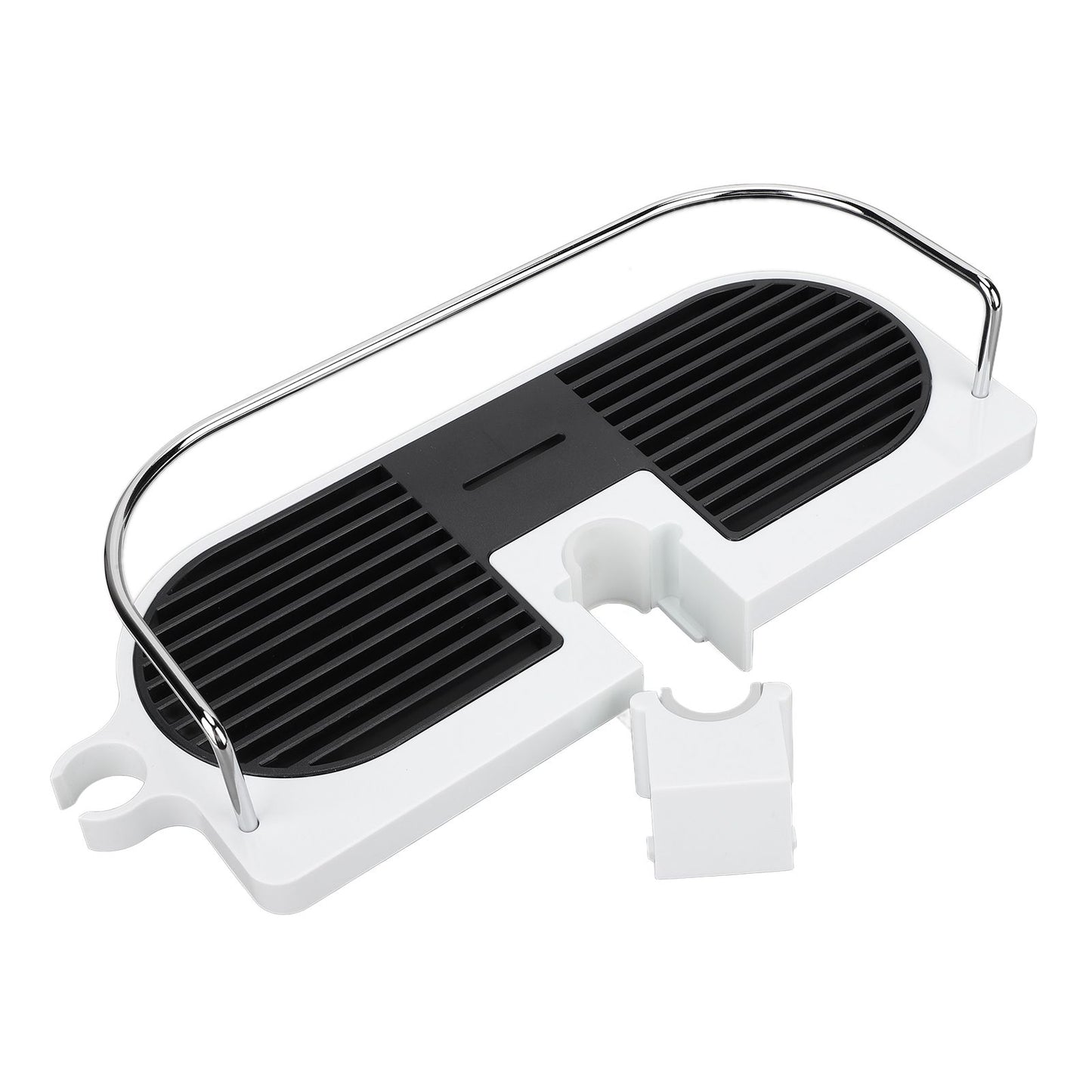 Shower Caddy Punching Free Installation Maximum Load 15kg Height Adjustable Hollow Design Bathroom Storage V1294-YM0523-3112220013911