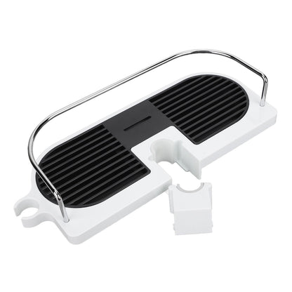 Shower Caddy Punching Free Installation Maximum Load 15kg Height Adjustable Hollow Design Bathroom Storage V1294-YM0523-3112220013911