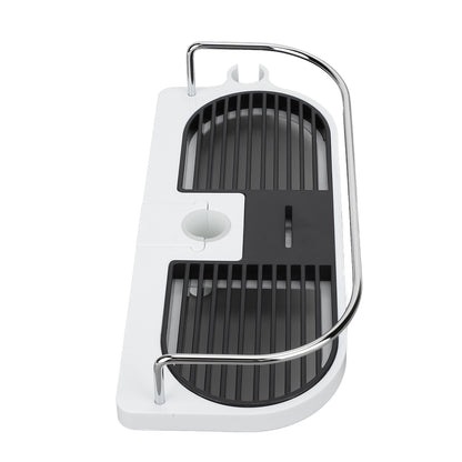 Shower Caddy Punching Free Installation Maximum Load 15kg Height Adjustable Hollow Design Bathroom Storage V1294-YM0523-3112220013911