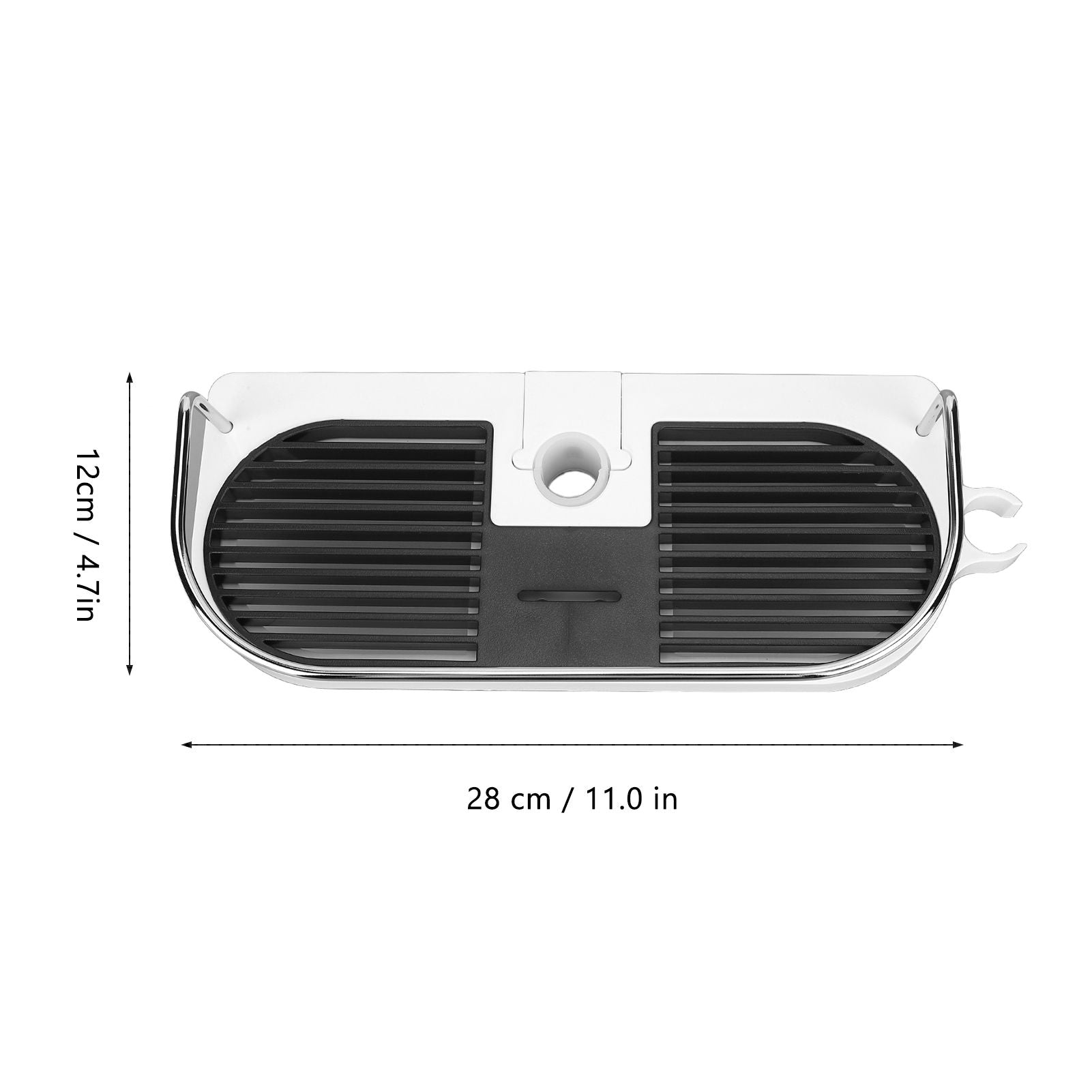 Shower Caddy Punching Free Installation Maximum Load 15kg Height Adjustable Hollow Design Bathroom Storage V1294-YM0523-3112220013911
