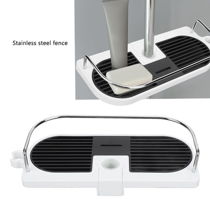 Shower Caddy Punching Free Installation Maximum Load 15kg Height Adjustable Hollow Design Bathroom Storage V1294-YM0523-3112220013911