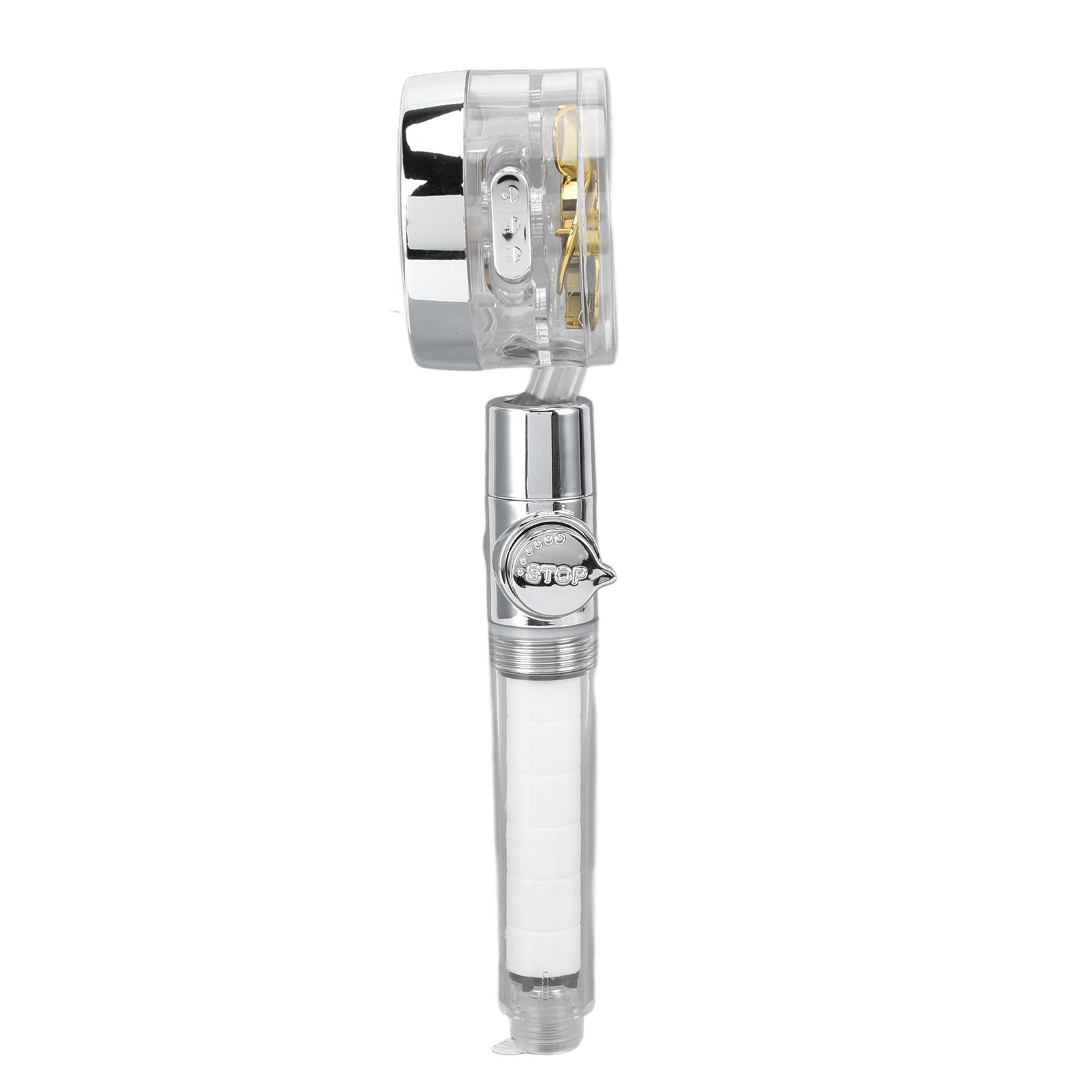 Propeller Shower Head Vortex Hydro Jet 360 degrees Rotating Handheld with Pause Switch Filter G1/2 V1294-YM0523-3112220014511